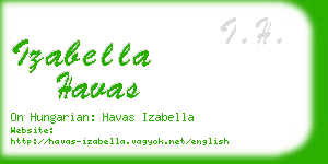 izabella havas business card